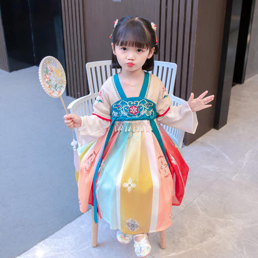 2022春秋儿童襦裙春装超仙裙子汉服唐装古装中国风连衣裙PJX-XXR2118 商品图1