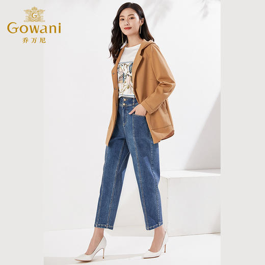 乔万尼羊毛呢外套女春季新款风衣EF3B802 商品图2