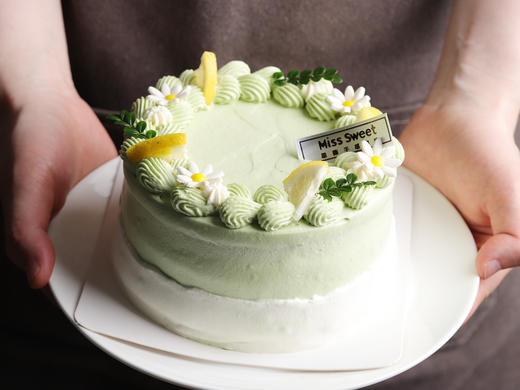 开心果柚子动物奶油蛋糕 商品图0