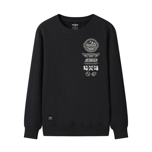 自由基地男装潮流越野图案系列设计套头卫衣毛圈料团队队服定制衫 NMT-1898 商品图2