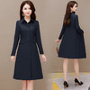 秋季新款修身长袖翻领大码显瘦大衣HR-LRX-GYC21 商品缩略图2