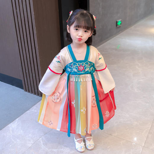 2022春秋儿童襦裙春装超仙裙子汉服唐装古装中国风连衣裙PJX-XXR2118 商品图2