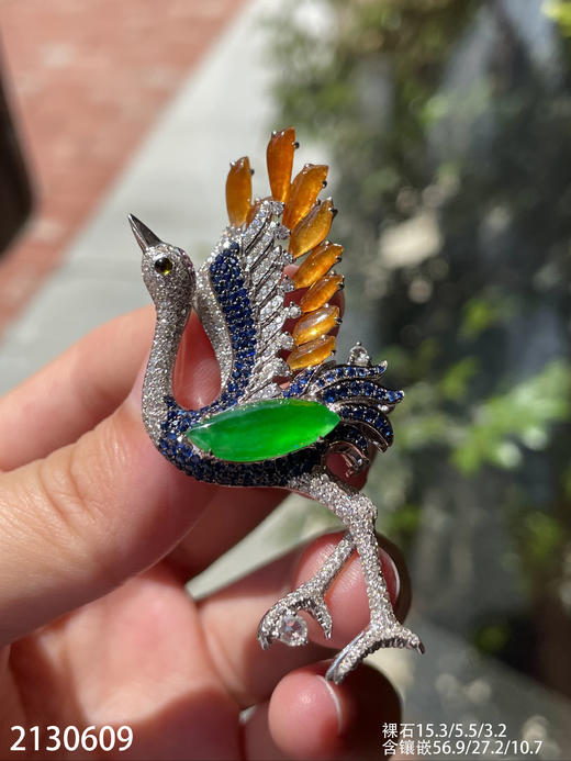 仙鹤胸针【2130609】具体价格微信咨询 商品图3