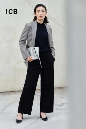 4F ICB  时尚千鸟格羊毛西服