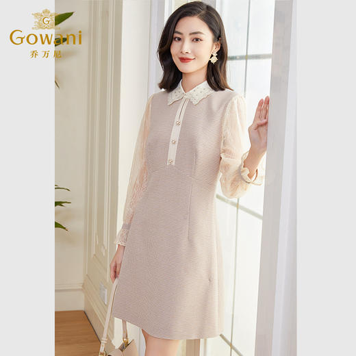 乔万尼春季连衣裙新款精致感小香风钉珠EF3E842 商品图1