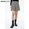 NEELLY纳俪商场同款千鸟格半身裙女2022秋冬季新款A字裙短裙百搭N22092E01160 商品缩略图0