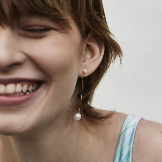 订购10周到｜CHARLOTTE LEBECK-Sienna-珍珠 长耳环［丹麦设计师］ 商品图2