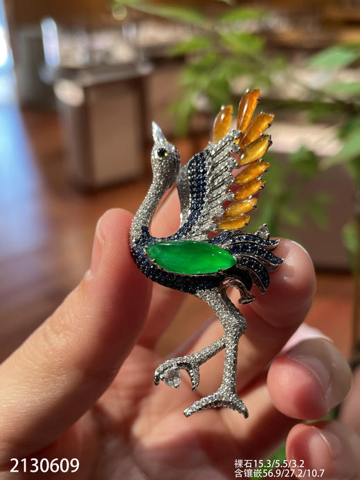 仙鹤胸针【2130609】具体价格微信咨询 商品图1