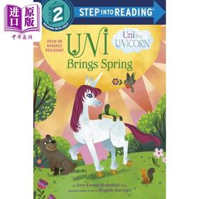 【中商原版】Step into Reading Step 2 Uni Brings Spring 兰登阅读进阶2 独角兽带来春天 英文原版 儿童绘本 分级阅读