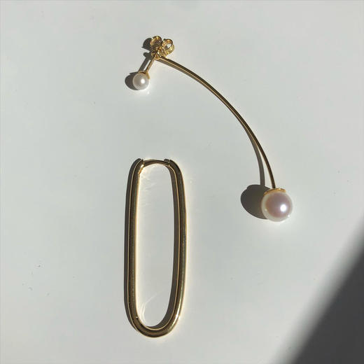 订购10周到｜CHARLOTTE LEBECK-Sienna-珍珠 长耳环［丹麦设计师］ 商品图4