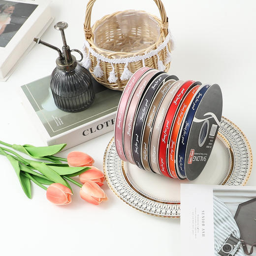 【常用丝带】1公分字母缎带50码 商品图3