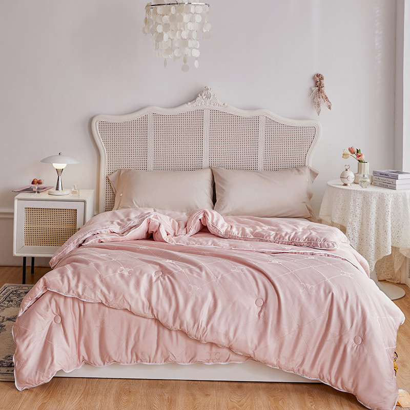 自然醒60提花李官奇大豆子母被 春秋被芯二合一棉被夏凉被空调被被子床品LFS