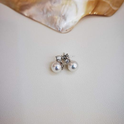 1F金鸿珍珠海水珍珠耳饰 商品图0