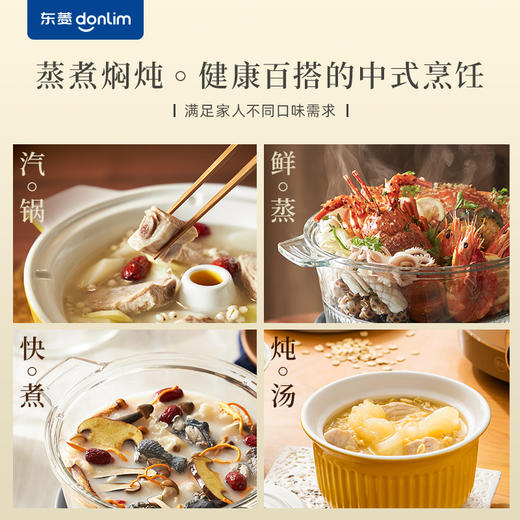 【好物推荐】东菱蒸汽锅电蒸锅家用预约煲汤隔水炖盅多功能蒸煮锅全自动电炖锅 DL-9009 商品图1