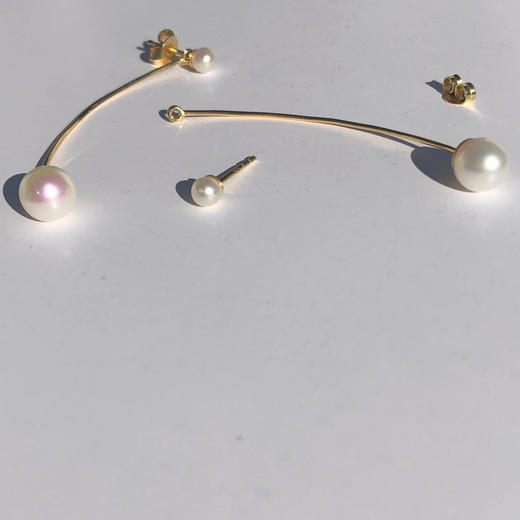 订购10周到｜CHARLOTTE LEBECK-Sienna-珍珠 长耳环［丹麦设计师］ 商品图6