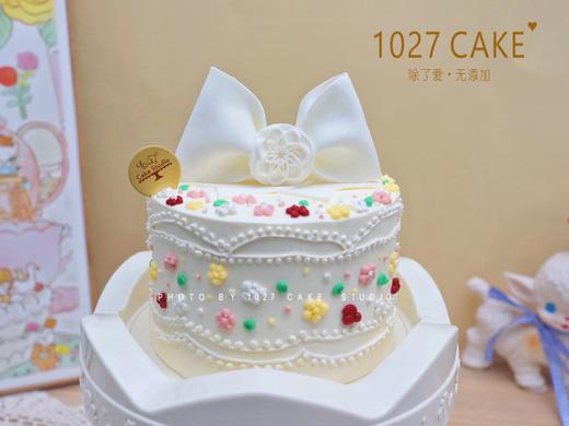 1027CAKE | 旋转木马蛋糕 白色蝴蝶结主题 商品图3