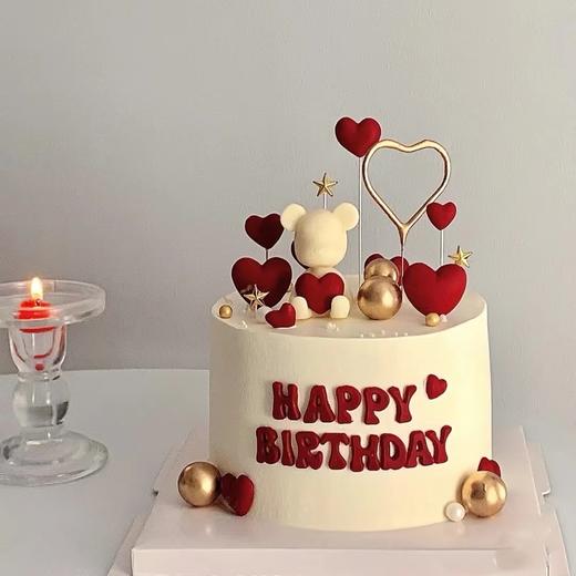 黑巢-520爱你的心生日蛋糕 商品图0