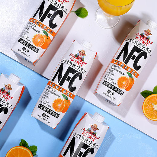 BF| 福兰农庄100%NFC橙汁1L*4【普通快递】 商品图6