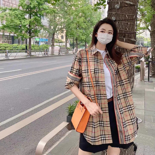 【格纹女士休闲衬衫 100％高支纯棉】大牌尾单 无标 介意慎拍 非质量问题不退换 商品图6