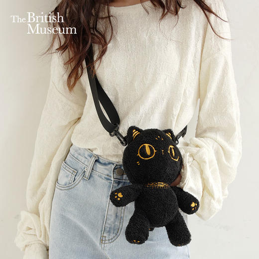大英博物馆安德森猫和她的朋友们系列巴斯特公仔斜挎包 商品图0