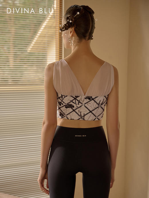 DIVINA BLU夏威夷系列记忆瑜伽文胸女士美背运动内衣跑步健身背心 商品图4