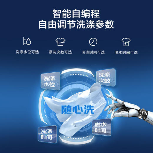 海尔（Haier) 波轮洗衣机全自动家电 10公斤直驱变频 蝶型水流 除螨洗 EB100B20Mate1 商品图7