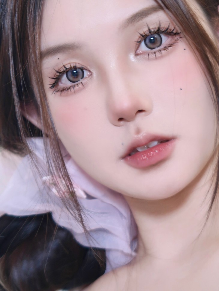 LOVEIIKIRA年抛隐形眼镜 紫色泡泡14.5mm 1副/2片-VVCON美瞳网23