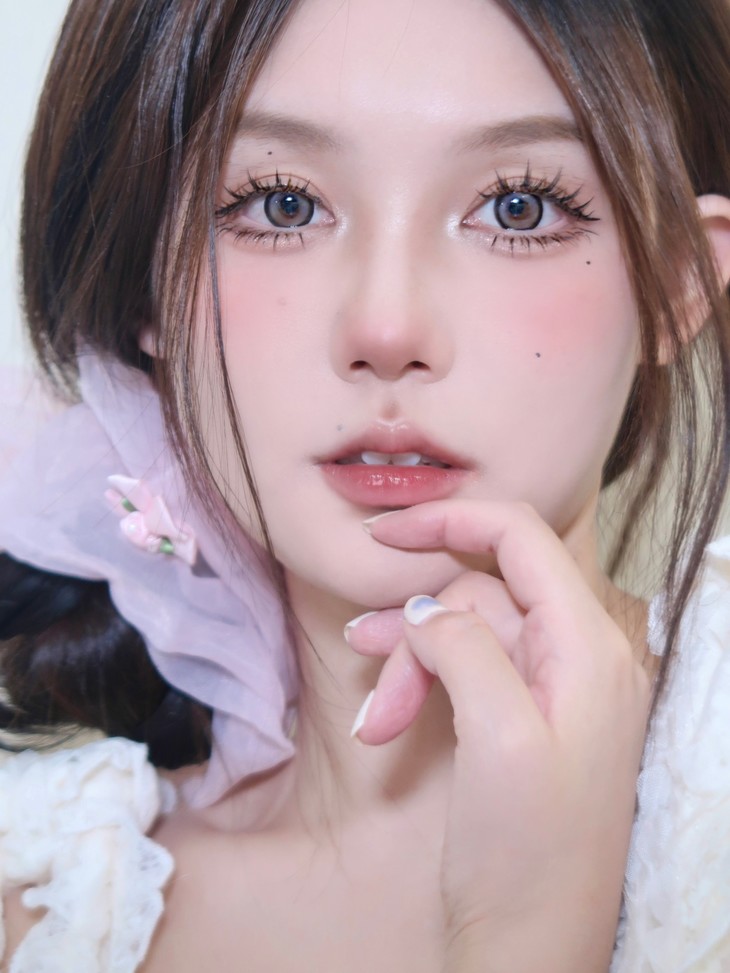 LOVEIIKIRA年抛隐形眼镜 紫色泡泡14.5mm 1副/2片-VVCON美瞳网24