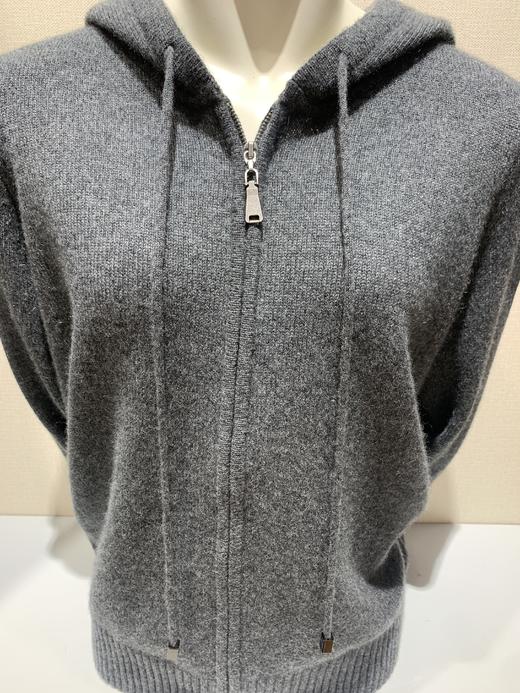 帕罗秋冬连帽拉链开衫外套山羊绒 商品图0