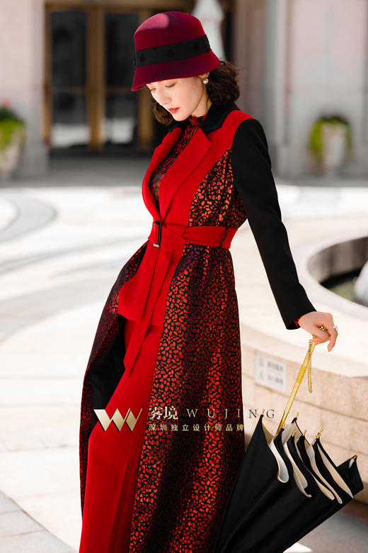 2202123 经典故事  高密细斜磨毛 色织定制提花外套 雾境 商品图5