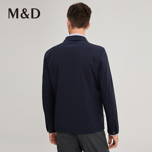M＆D名盾秋冬新品翻领显瘦爸爸外套遮肚夹克商务男 商品图4