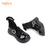 【双旦福利】Safiya/索菲娅 JK玛丽珍女鞋2022年冬季新款甜酷减龄厚软底袜靴女 SF24116076 商品缩略图8