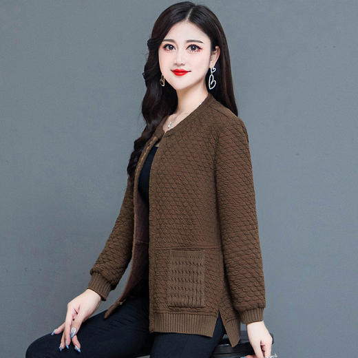 WE TYH-228D01 时尚气质优雅小外套女短款2022秋新款修身显瘦贵夫人长袖开衫上衣 商品图1