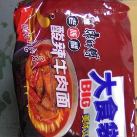 康师傅方便面大食袋 120g*5酸辣牛肉面