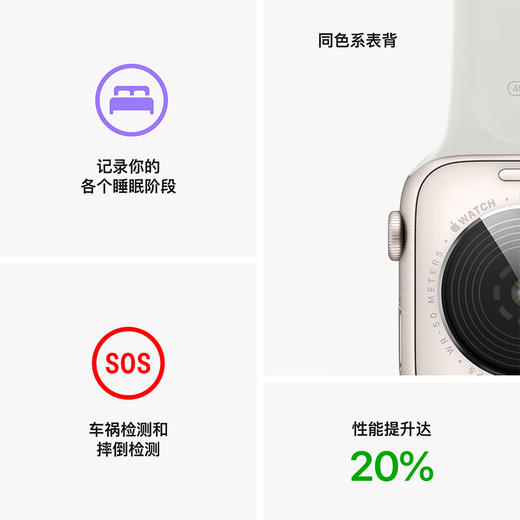 Apple Watch SE 2022年新款 GPS 铝金属表壳 智能手表 商品图7