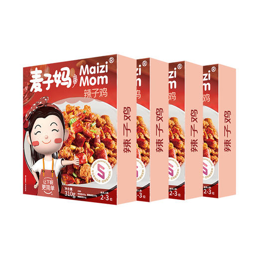 辣子鸡四盒装   麦子妈新品   速食方便    美食预制家常菜  310g/盒*4盒 商品图4