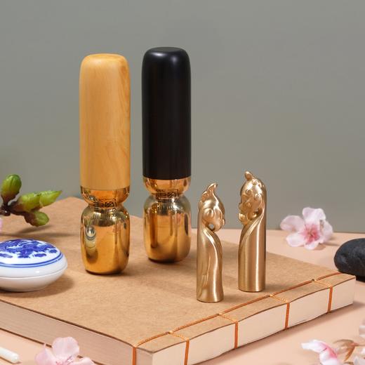 西泠印社龙凤对章 提取玉带钩元素 便携印章礼盒装 商品图0