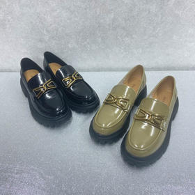 IUIU SECOND22年商场同款通勤厚底英伦乐福鞋单鞋女U22CM37431