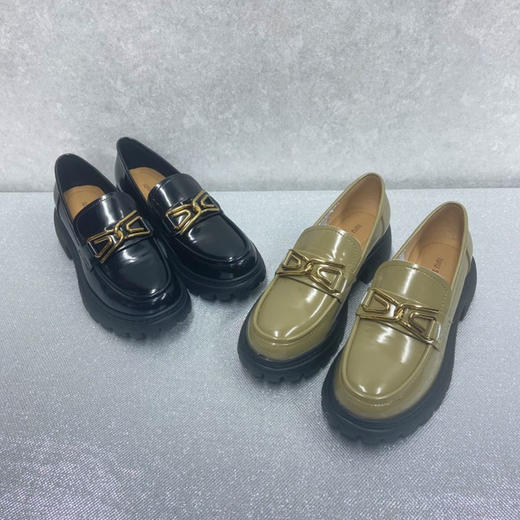 IUIU SECOND22年商场同款通勤厚底英伦乐福鞋单鞋女U22CM37431 商品图0