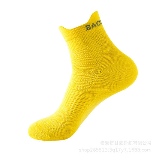 3双装【夜光运动袜】专业运动袜中筒纯色男女夜光标精梳棉跑步爬山户外骑行潮袜秋冬男女 商品图6