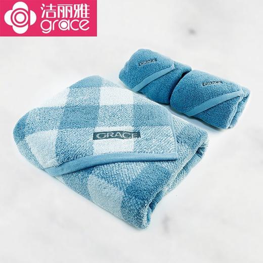 洁丽雅-商务三件毛巾套盒 100%纯棉 （9231  9232） 商品图4