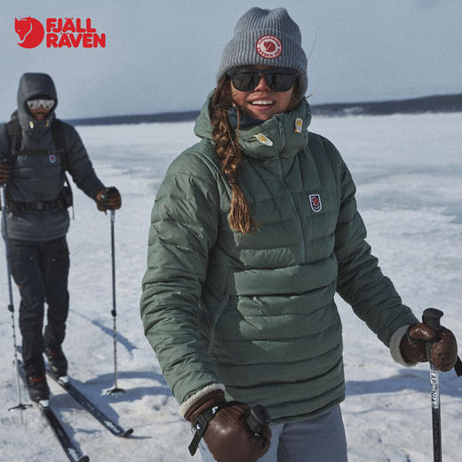 北极狐女士羽绒服夹克保暖抗寒户外轻量连帽外套 86376 商品图0