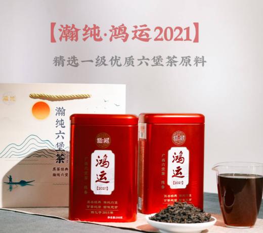 瀚纯六堡茶 【鸿运2021】 黑茶新品陈香散茶【200克罐装】 商品图0