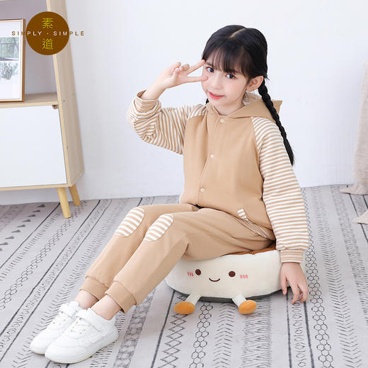 素道天然有机彩棉 儿童加厚保暖棉服 男女童同款秋冬长袖棉衣棉裤 商品图2