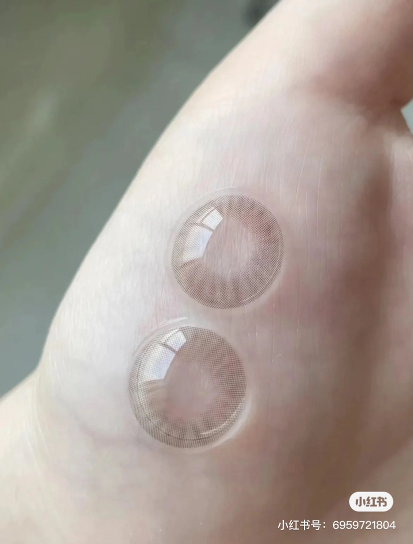 半年抛 Favorr beauty 旺仔粉棕着色12.9  软软糯糯的玫瑰荔枝色 粉棕美瞳 529