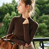 欧芮儿法式半高领针织衫女秋季2022年新款复古内搭打底毛衣 商品缩略图3
