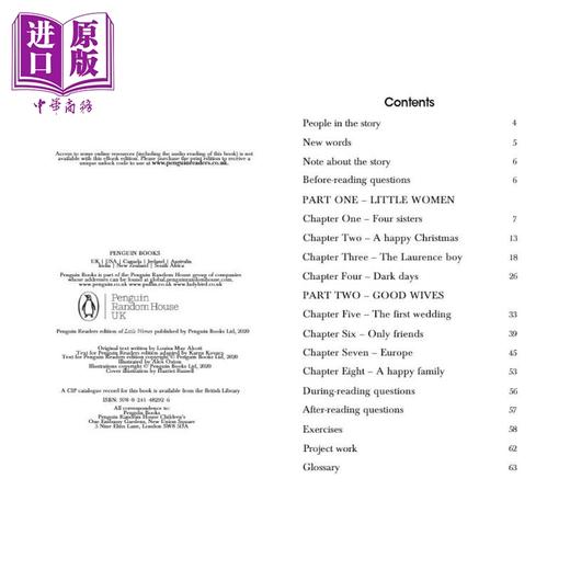 【中商原版】Penguin Readers Level 1 Little Women 企鹅分级文学经典1级 小妇人 英文原版 儿童绘本 经典文学 Louisa May Alcott 商品图2