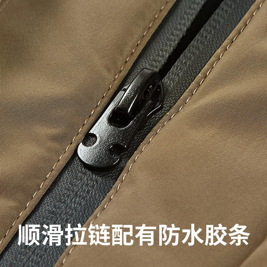 Supield素湃气凝胶抗寒服拼色大口袋复古工装款短款冬季外套A355 商品图2