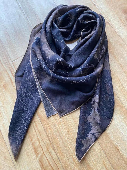 大丝巾 140*140。 绿色 灰色 蓝色 自己备注颜色 商品图14