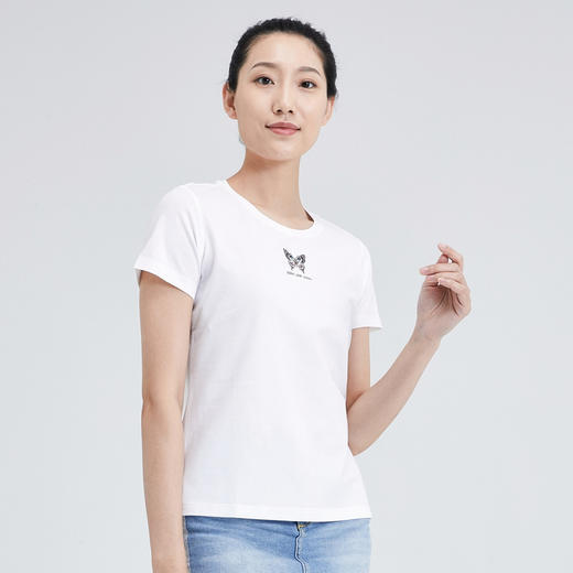 探路者女式棉短袖T恤TAJI82837 商品图2